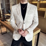 男士韩版修身西服时尚休闲提花西装外套DX62-P148，男装西服套装，星座1606-1