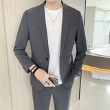 韩版修身西服商务休闲小西装8801-P205，男装西服套装，星座1606-1