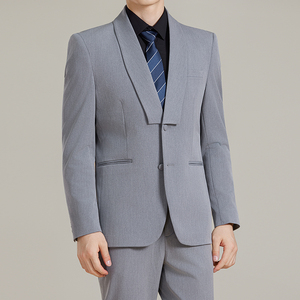 男士商务时尚休闲西服青果领西装套装2526-P215图片
