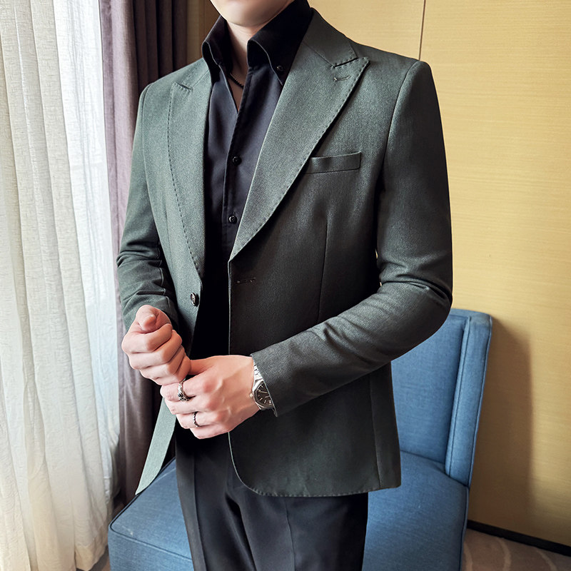 韩版修身西服商务休闲西装外套DX33-P148,男装西服套装,星座1606-1