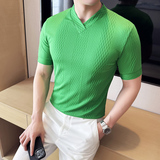 DS016-P39男士V领短袖T恤春夏新款时尚百搭修身立体打底衫，男装T恤，星座1606-1