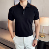 夏季男士PLO衫时尚拼色短袖上衣男2820-P55，男装T恤，星座1606-1