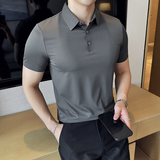 华夫格冰丝无痕PLO衫高弹上衣男短袖2809-P58，男装T恤，星座1606-1