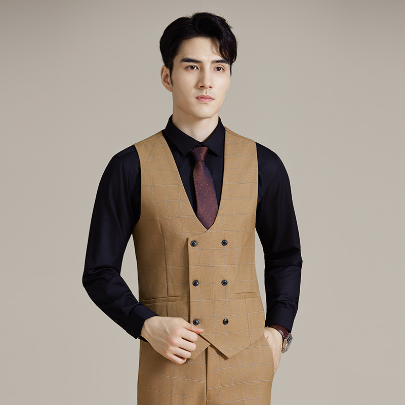 婚礼商务韩版修身西装马甲套MJT2520-P135,男装西服套装,星座1606-1