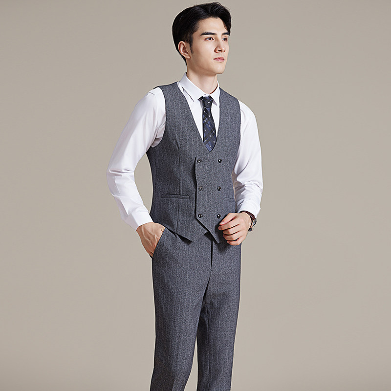 简约韩版修身西装马甲套MJT2514-P135,男装西服套装,星座1606-1