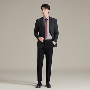 韩版修身西服千鸟格时尚休闲西装外套DX46-P148图片