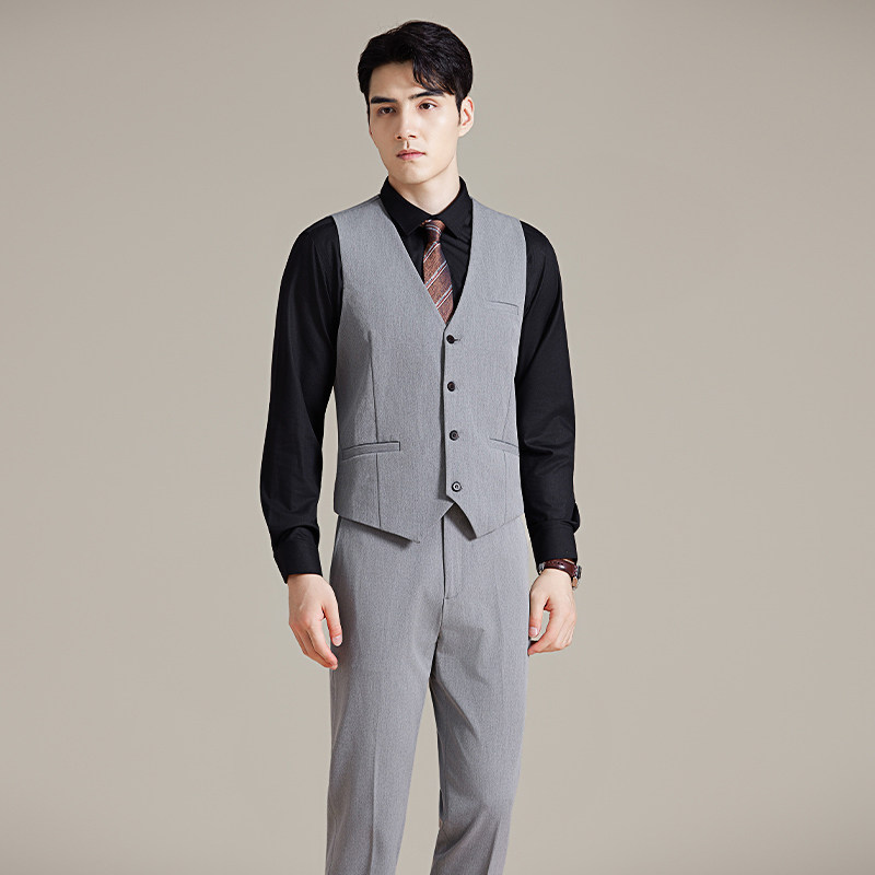 简约韩版修身西装马甲套MJT8801-P115,男装西服套装,星座1606-1