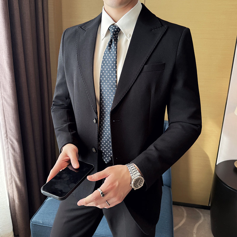 韩版修身西服商务休闲西装外套DX33-P148，男装西服套装，星座1606-1