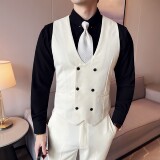 简约韩版修身西装马甲套MJT2512-P135，男装西服套装，星座1606-1