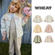 丹麦小众wheat 25ss 春夏 现货 儿童绗缝棉服经典 拼色碎花外套