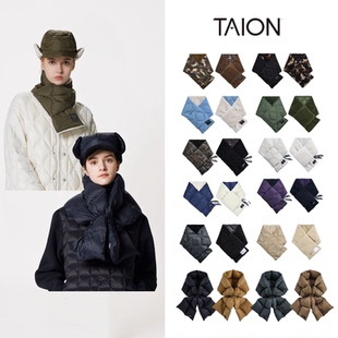 现货 日本 Taion 25AW 秋冬儿童成人亲子保暖双面羽绒抓绒围巾