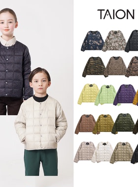 现货 日本 Taion 25AW 秋冬儿童经典保暖轻巧内搭轻量羽绒服外套