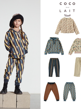 现货 西班牙coco au lait  23aw 儿童复古卫衣卫裤帽衫夹克外套