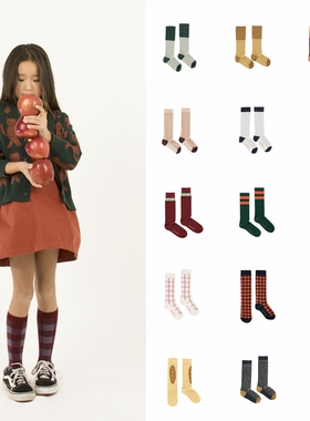 季末折扣 西班牙 TINYCOTTONS 儿童舒适全棉中袜半腿袜连裤袜