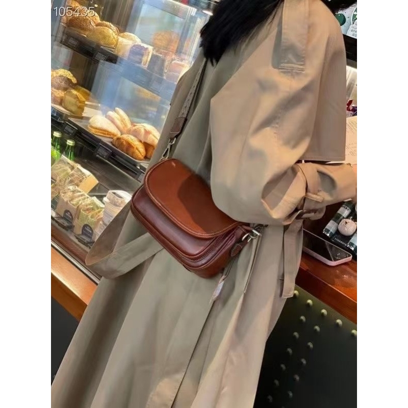 头层牛皮斜挎女包2025新款单肩女包腋下包轻奢高级感斜跨真皮小包
