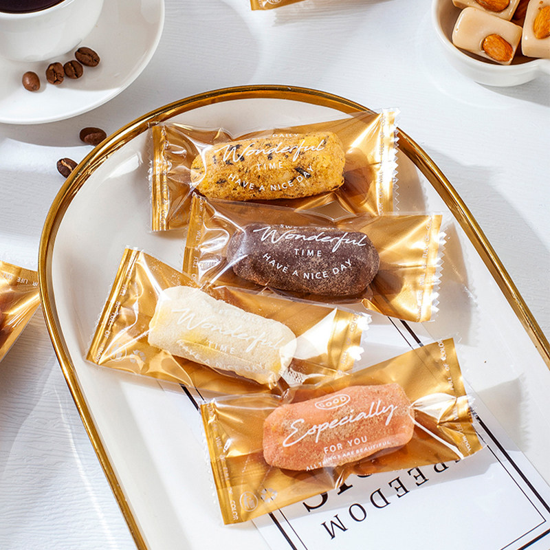 芒果草莓奶糕之恋机封包装袋太妃糖咖啡糖手工奶酥卷糖枣泥核桃糕