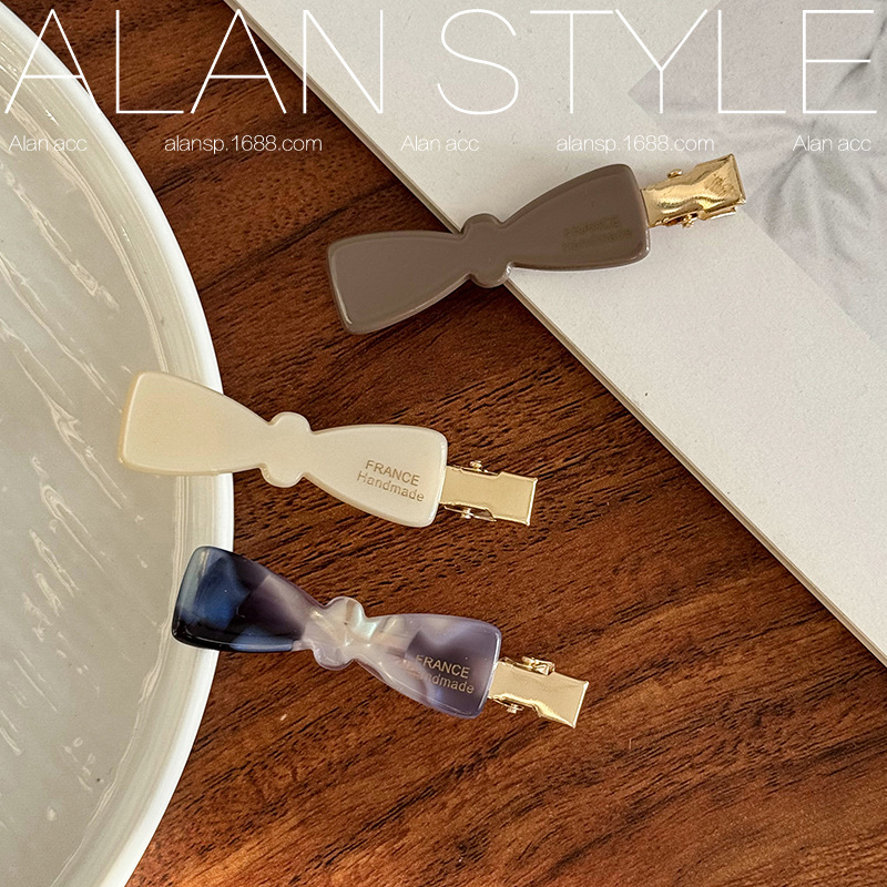 韩国醋酸蝴蝶结发夹女