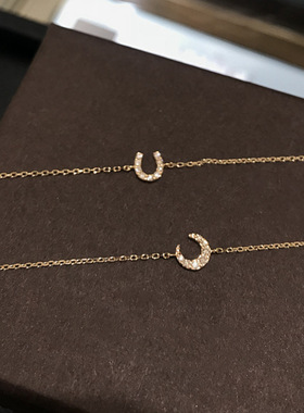 日本轻奢925银14K镀金月亮手链