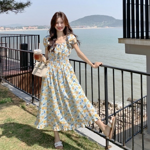 夏新款韩系简约百搭碎花连衣裙 XW1133 P135 K208,女装连衣裙,浙宝171