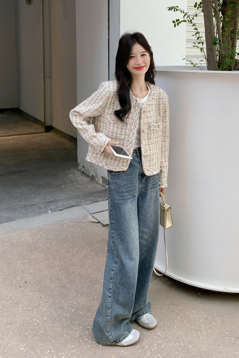 现货2026年秋装新款小香风外套XW701P155K238,女装短外套,浙宝171