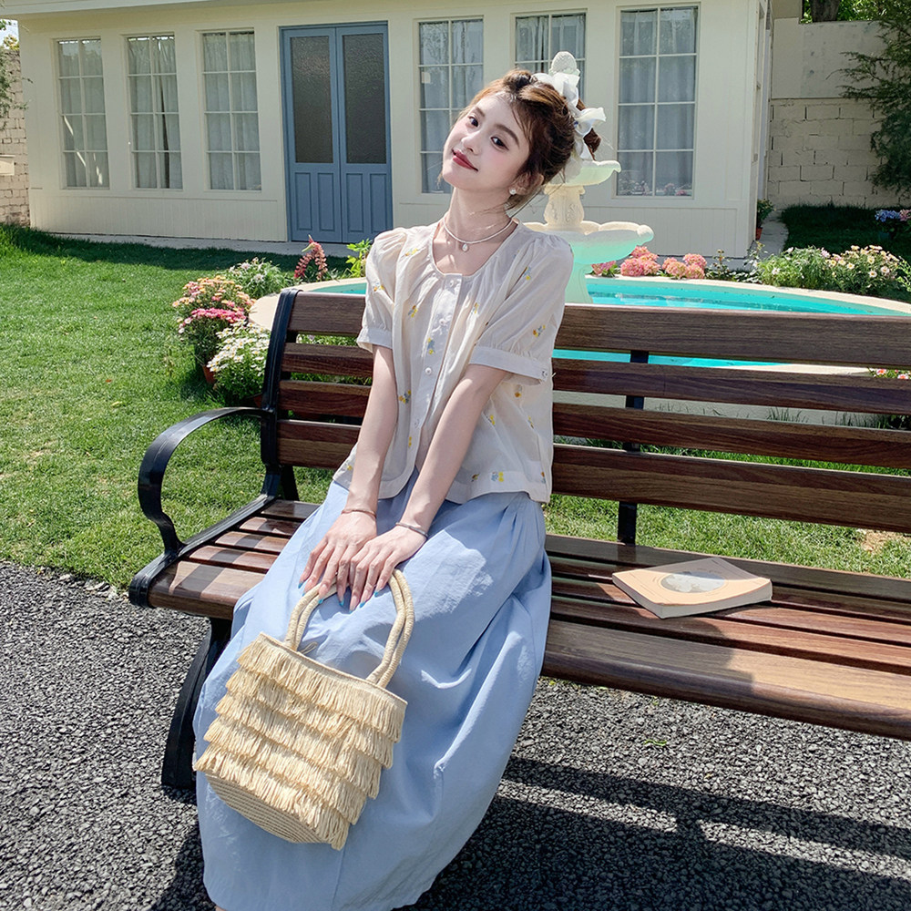 2026年夏新款现货韩系甜美减龄套装XW1078P165K248，女装套装/套裙，浙宝171