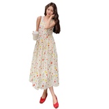 夏新款韩版洋气碎花无袖连衣裙XW1127P135K208，女装连衣裙，浙宝171