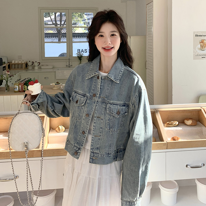 现货26年春装的氛围感拉满颜色非常绝的牛仔外套XW1005P185K278，女装短外套，浙宝171