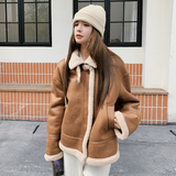 现货2025年冬季新款皮毛一体外套XW6890P195K288，女装短外套，浙宝171