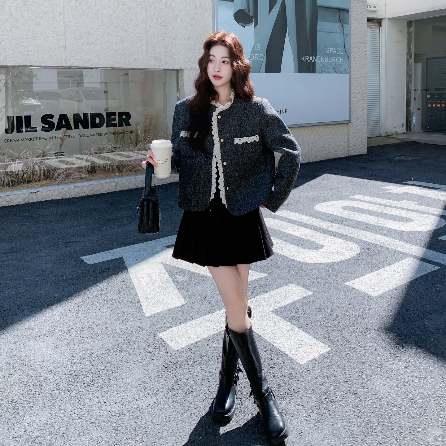 现货秋冬新款小香风羊毛外套XW3312P185K278，女装短外套，浙宝171