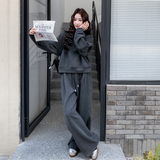 现货2025年秋装新款灰色卫衣休闲运动套装XW757P195K298，女装运动套装，浙宝171