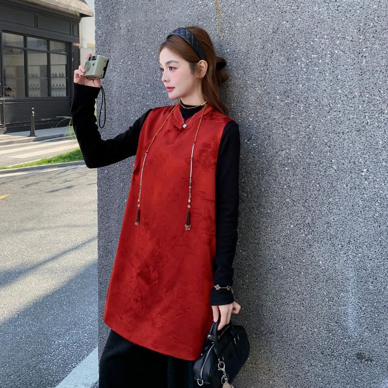 2026年早春风马甲两件套连衣裙XW9806P225K338，女装连衣裙，浙宝171