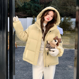 现货2025年冬装新款50绒牛角扣羽绒服外套XW8090P275K418，女装羽绒服，浙宝171