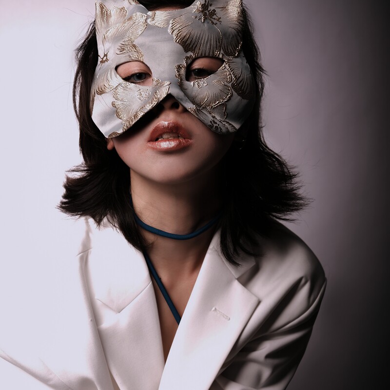 原创设计面具蕾丝表演歌手猫女狐狸女士半脸年会万圣节圣诞复活节