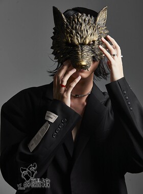 男士狼头cosplay贝利亚脸谱手套