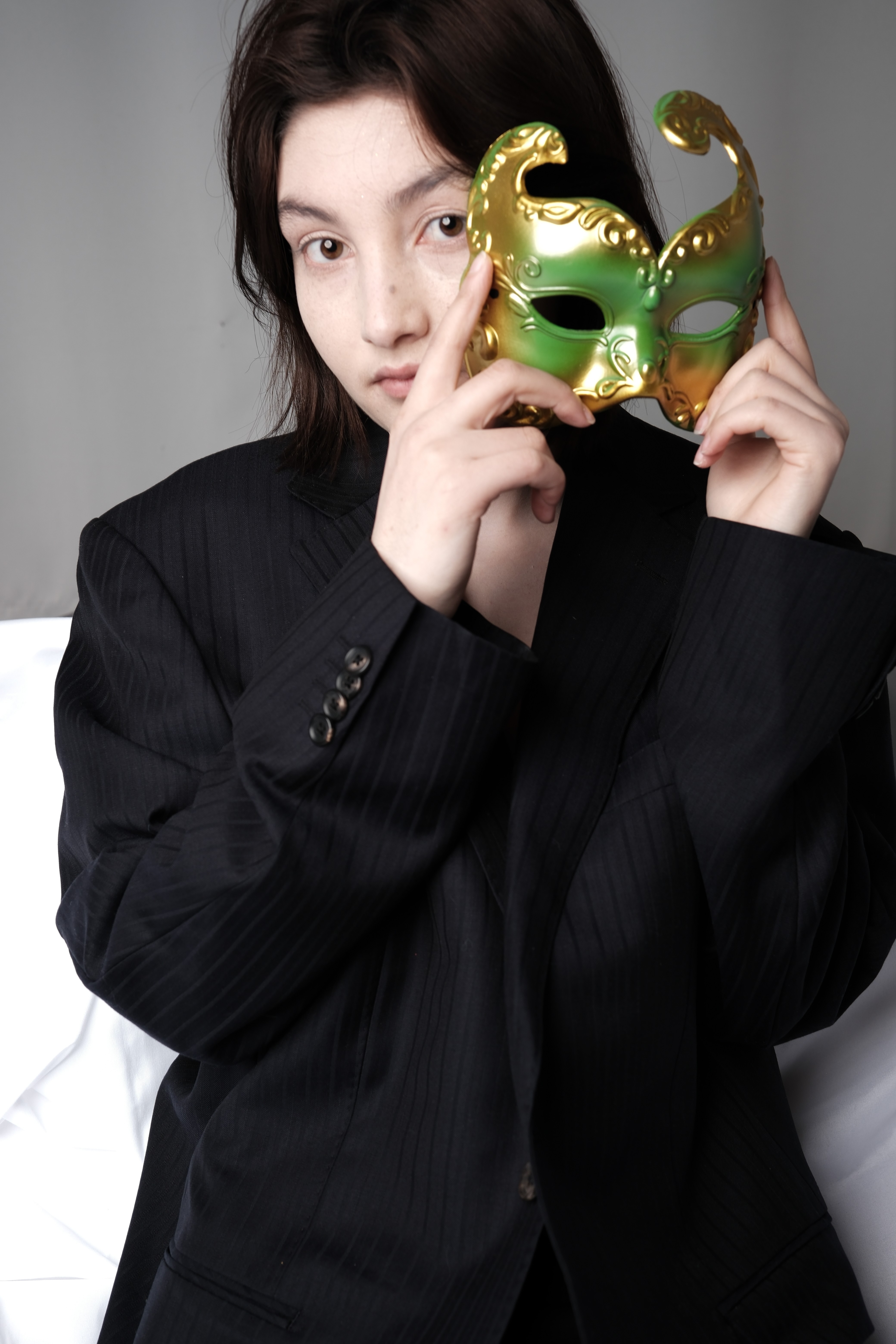 原创设计面具半脸面具表演女孩创意面罩派对公主燕尾蝶家万圣节