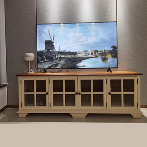 80款3美式全实木电视柜高款地中海风格家具家用客厅电视柜茶几