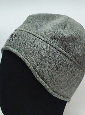 DO OR户外加厚绒帽防风护耳保暖圆顶速干抓绒滑雪徙步冬季男女黑