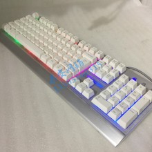 国宇K500机械手感金属面板背光键盘lol游戏cf电竞有线键盘usb悬浮