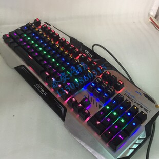 E-3LUE宜博K729合金混光青轴黑轴机械键盘跑马灯机械游戏电竟键盘