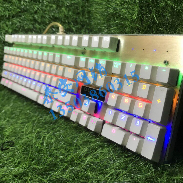 ousaid dk500合金版机械师背光游戏吃鸡机械键盘青轴104支脚撑架