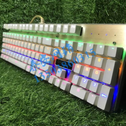 OUSAID DK500合金版机械师背光游戏吃鸡机械键盘青轴104支脚撑架