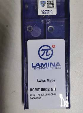 RCMT0602MO LT10拉米娜R3圆刀片通用款钢件铸件铝件不锈钢
