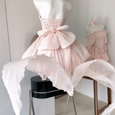 双生双灵·洛可可少女诗连衣裙