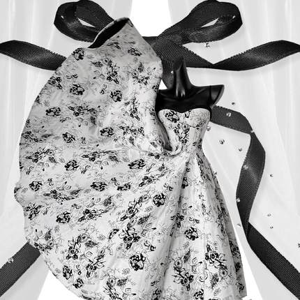 POSHEPOSE高定如心洛可可月桂诗郁金香礼赞.郁金香老花长款