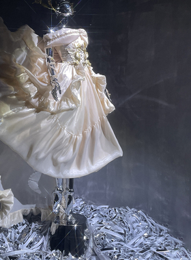 POSHEPOSE初灵高定如心金光闪闪金色长裙  现货限量