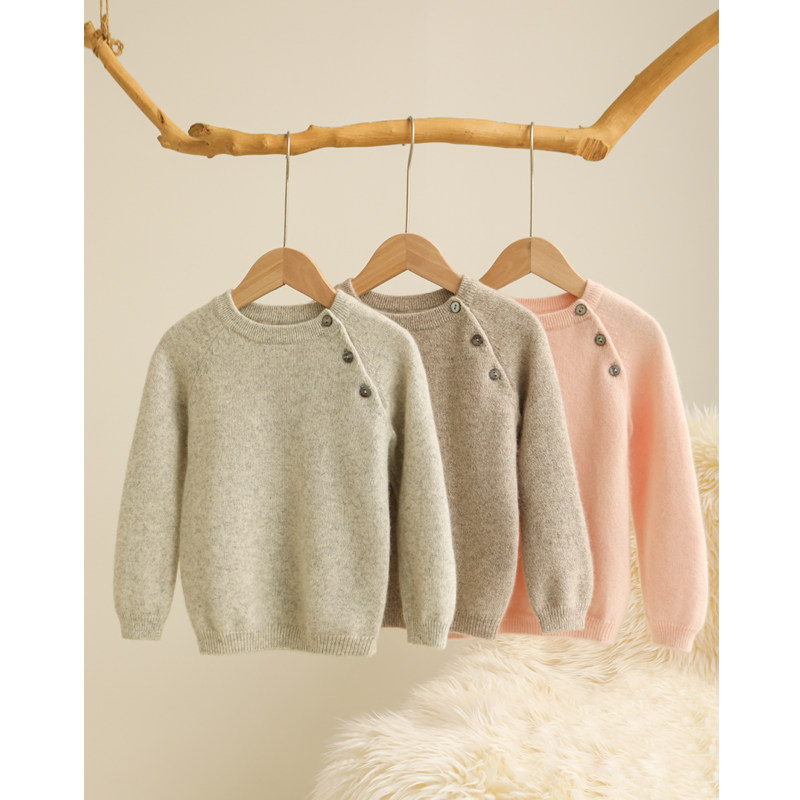 洪叶云台100%儿童羊绒衫婴幼儿宝宝肩扣纯绒双股毛衣男女童打底衫,童装/婴儿装/亲子装,毛衣/针织衫,淘宝优惠券,粉丝福利购,淘宝优惠卷