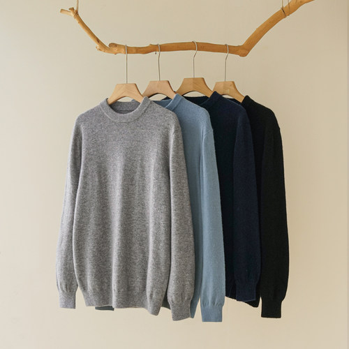 男士100%山羊绒毛衣打底衫