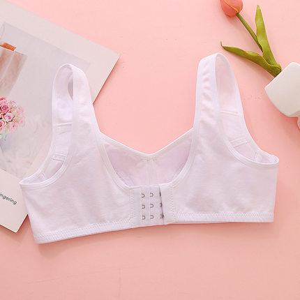 安菲雅少女文胸宽肩带后扣夹棉无钢圈初中生发育期少女内衣