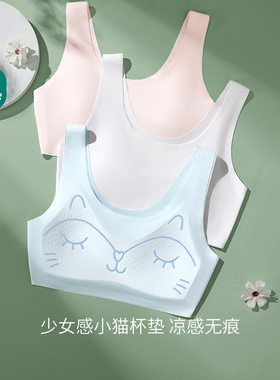 女童内衣发育期第一阶段儿童小学生少女文胸12岁女孩小背心青春期