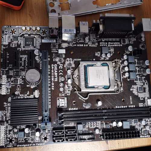 咨询技嘉GA-H110M-DS2+i5-6500CPU，拆机全好议价
